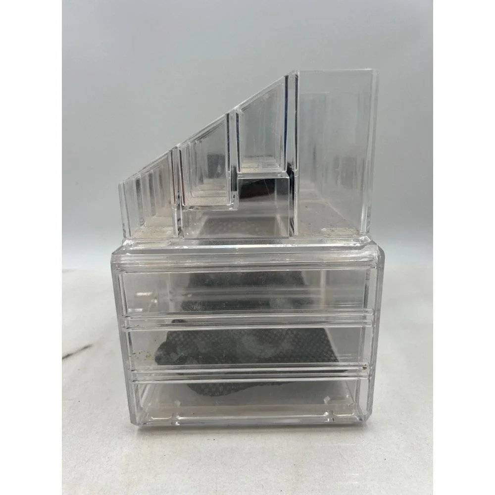 Acrylic Cosmetic Holder 2 Drawer Jewerly Chest Clear Lipstick Organizer